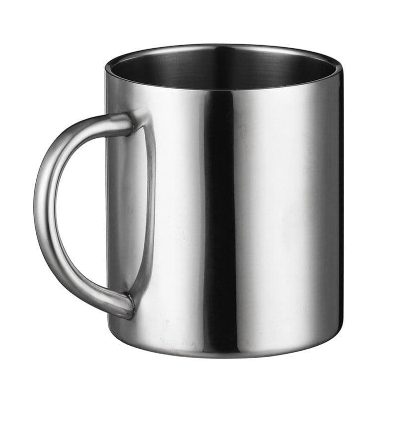 image-Amazon Cross-border Creative Simple Double Layer Straight Custom Logo Handle Cup 304 Stainless Steel Water Cup Coffee Cup