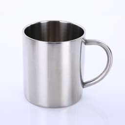 image-Amazon Cross-border Creative Simple Double Layer Straight Custom Logo Handle Cup 304 Stainless Steel Water Cup Coffee Cup