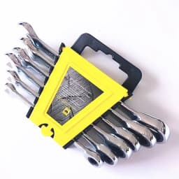 image-Dingyu Manufacturer Sells CR-V Dual-purpose Ratchet Quick Wrench 8-17mm 6PCS Set