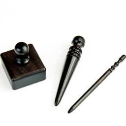 image-Polishing Sticks, Handmade Leather Goods, Vegetable Tanned Leather, Polished And Smooth Three-piece Set