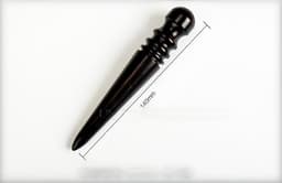 image-Polishing Sticks, Handmade Leather Goods, Vegetable Tanned Leather, Polished And Smooth Three-piece Set
