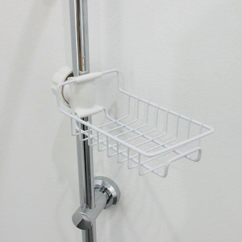 image-Adjustable Sink Drain Rack Sponge Storage Faucet Holder Soap Drainer Shelf Basket Organizer Kitchen Bathroom Accessories
