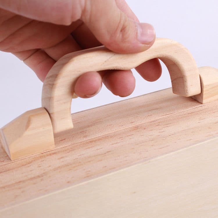 image-Children's Maintenance And Management Of Wooden Toolbox Toys Simulation Disassembly And Assembly Multi-purpose Woodworking