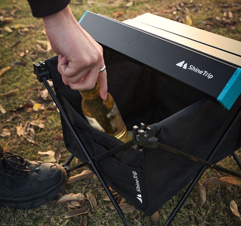 image-Folding Table And Chair Outdoor Portable Light Picnic Table And Chair Self Driving Outdoor Aluminum Alloy Car Camping Table