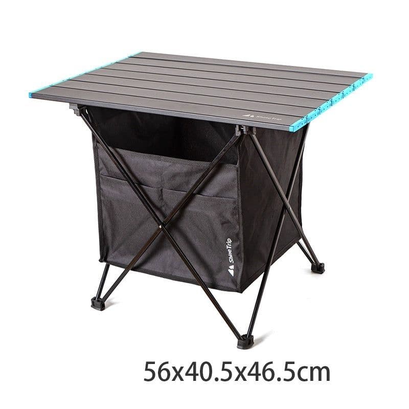 image-Folding Table And Chair Outdoor Portable Light Picnic Table And Chair Self Driving Outdoor Aluminum Alloy Car Camping Table