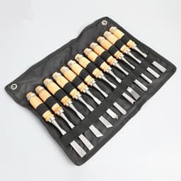 image-Manufacturers Supply New 12-Piece Tool Carving Chisels Handmade Wood Carving Knives Woodworking Turning Tools Carving Woodworking Chisels