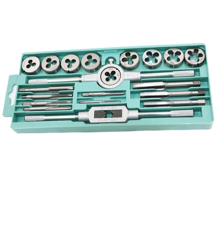 image-Tap And Die Set Hand Tap Hardware Tool Wrench Wrench Metric Tap Set