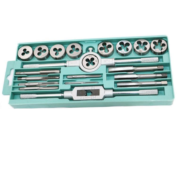image-Tap And Die Set Hand Tap Hardware Tool Wrench Wrench Metric Tap Set