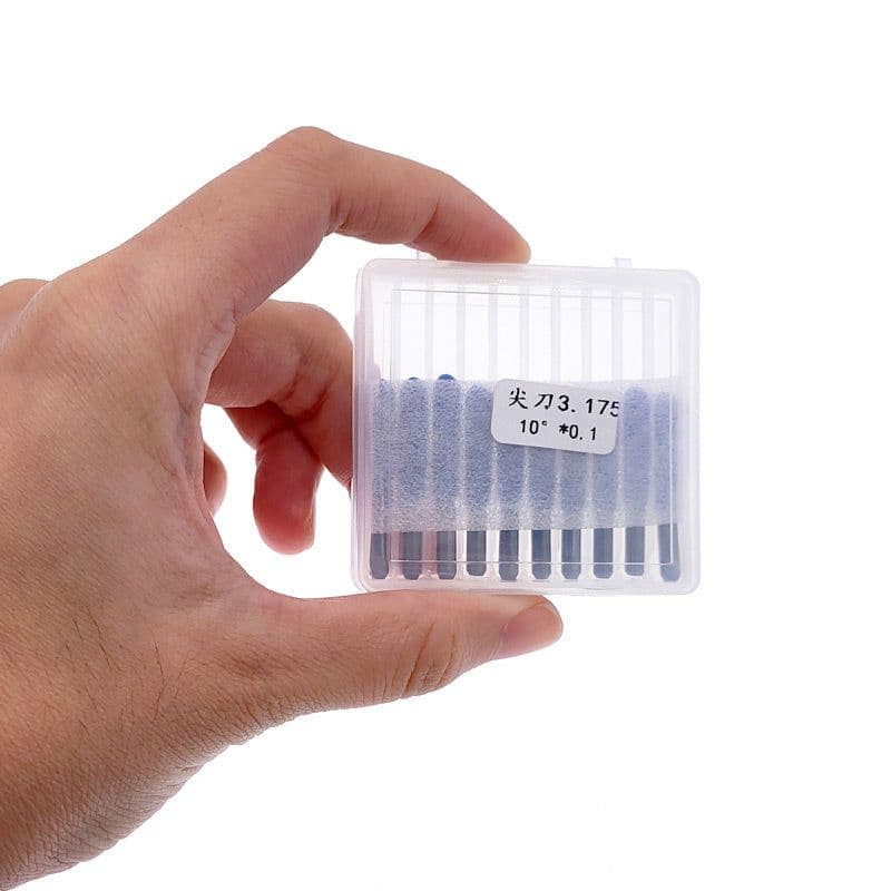 image-10 Sets Of Tungsten Steel knives, Tungsten Steel Milling Cutter, Acrylic Without Burr Engraving