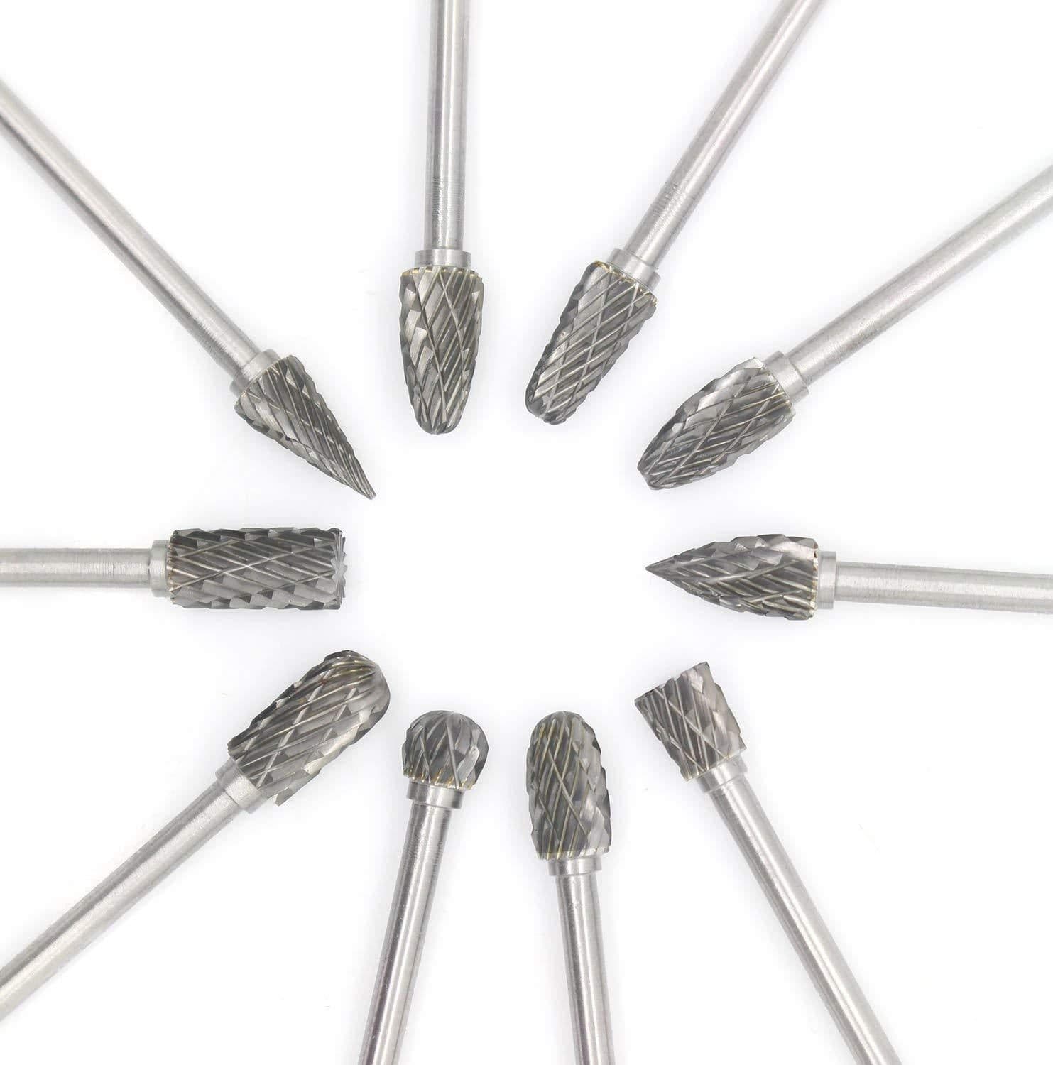 image-Factory Wholesale Cemented Carbide Rotary File Tungsten Steel Grinding Head Alloy Metal Wood Mold Engraving