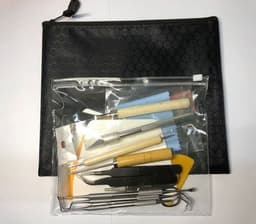 image-Diy Dried Flower Craft 22-Piece Craft Vinyl Sticker Craft Embossed Dried Flower Tool Set