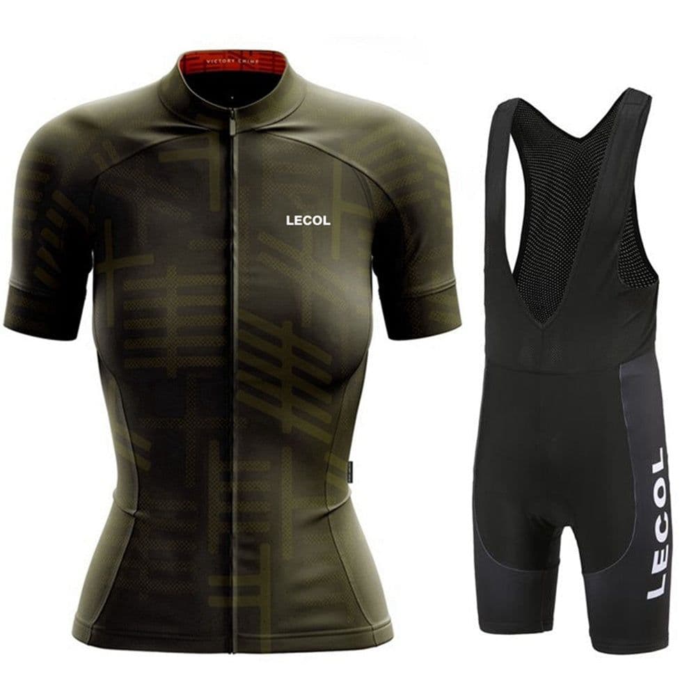 image-Summer Short-Sleeved Suspenders Cycling Jersey Suit Mountain Biking Road Team