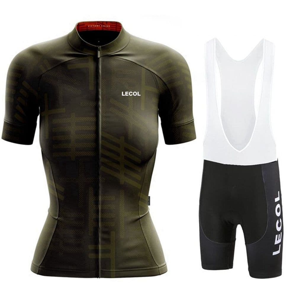 image-Summer Short-Sleeved Suspenders Cycling Jersey Suit Mountain Biking Road Team