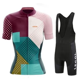 image-Summer Short-Sleeved Suspenders Cycling Jersey Suit Mountain Biking Road Team