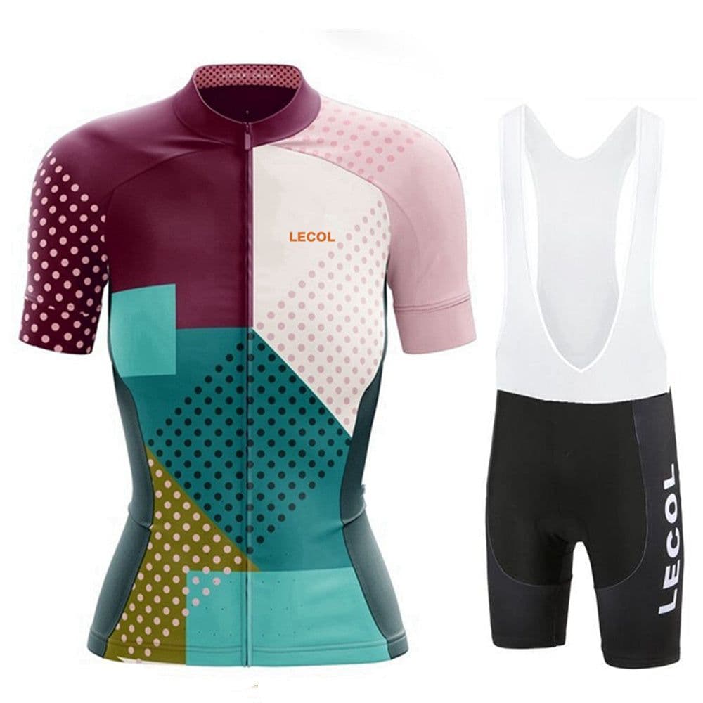 image-Summer Short-Sleeved Suspenders Cycling Jersey Suit Mountain Biking Road Team