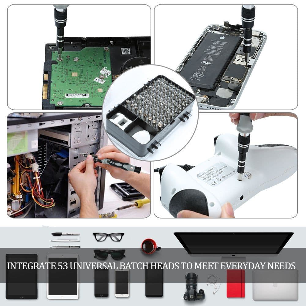 image-Screwdriver Set Multi-function Screwdriver Set Bit Head Watch Game Machine Disassembly Tool
