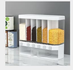 image-Whole Grain Storage Box Kitchen Wall Hanging Rice Bucket