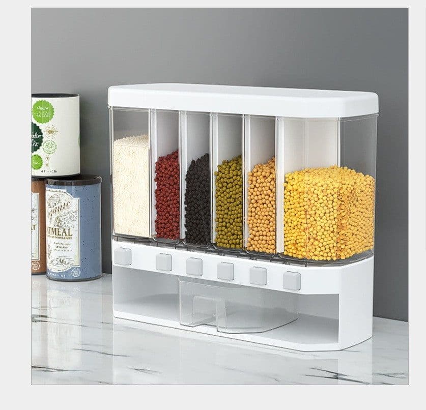 image-Whole Grain Storage Box Kitchen Wall Hanging Rice Bucket
