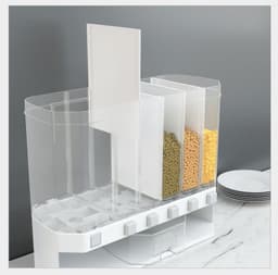 image-Whole Grain Storage Box Kitchen Wall Hanging Rice Bucket