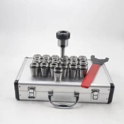 image-19pcs Milling Cutter Shank Collet Set Aluminum Plastic Box Packaging