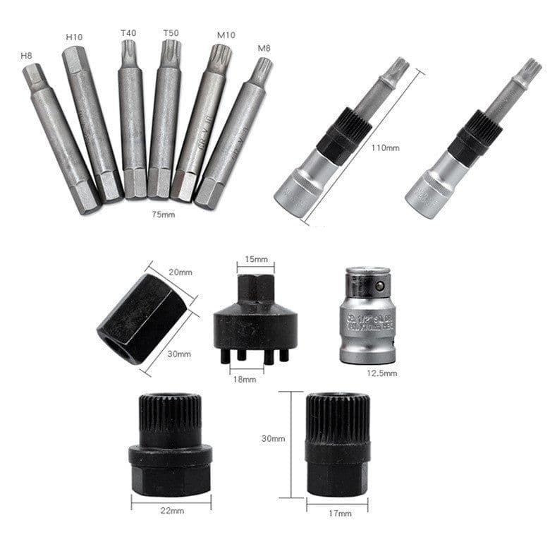 image-Motor Belt Drum Disassembly And Assembly Wrench Tool