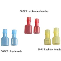 image-Insulation Joint Wire Connector Wiring Terminal Male And Female Plug