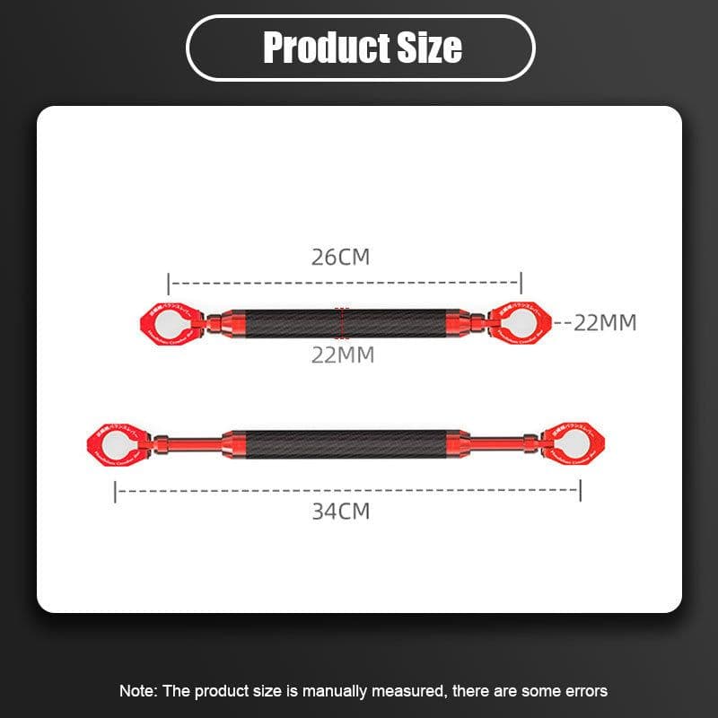 image-Motorcycle Aluminum Alloy Carbon Fiber Balance Bar Handlebars