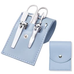 image-Stainless Steel Nail Clipper Household Ear Spoon Pedicure Cutter Scissors Cuticle Tool Travel Case Kit