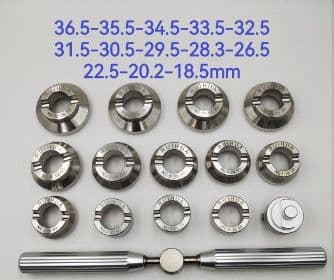 image-Watch Repair Tool 13 Steel Full Set Labor S Meter Opener
