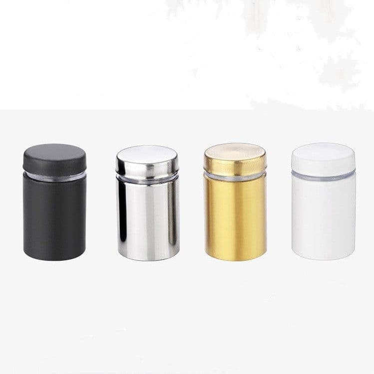 image-Stainless Steel Black Advertising Nail Glass Screw Mirror Nail White Glass Nail