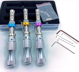 image-Plum Screwdriver Maker Lock Tool Equipment 7.00mm 7.5mm 7.8 Mm Steel Three-piece Set