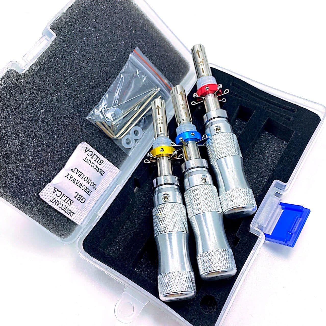 image-Plum Screwdriver Maker Lock Tool Equipment 7.00mm 7.5mm 7.8 Mm Steel Three-piece Set