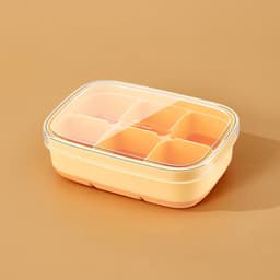 image-Silicone Ice Cube Mould With DIY Lid 6 Grid Soft Bottom Ce Cube Mold Square Fruit Ice Cube Maker Tray Kitchen Bar Tools Acces