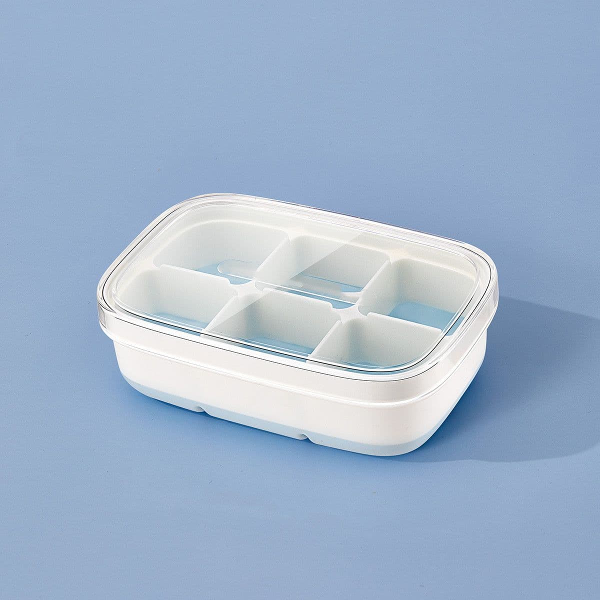 image-Silicone Ice Cube Mould With DIY Lid 6 Grid Soft Bottom Ce Cube Mold Square Fruit Ice Cube Maker Tray Kitchen Bar Tools Acces