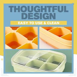 image-Silicone Ice Cube Mould With DIY Lid 6 Grid Soft Bottom Ce Cube Mold Square Fruit Ice Cube Maker Tray Kitchen Bar Tools Acces