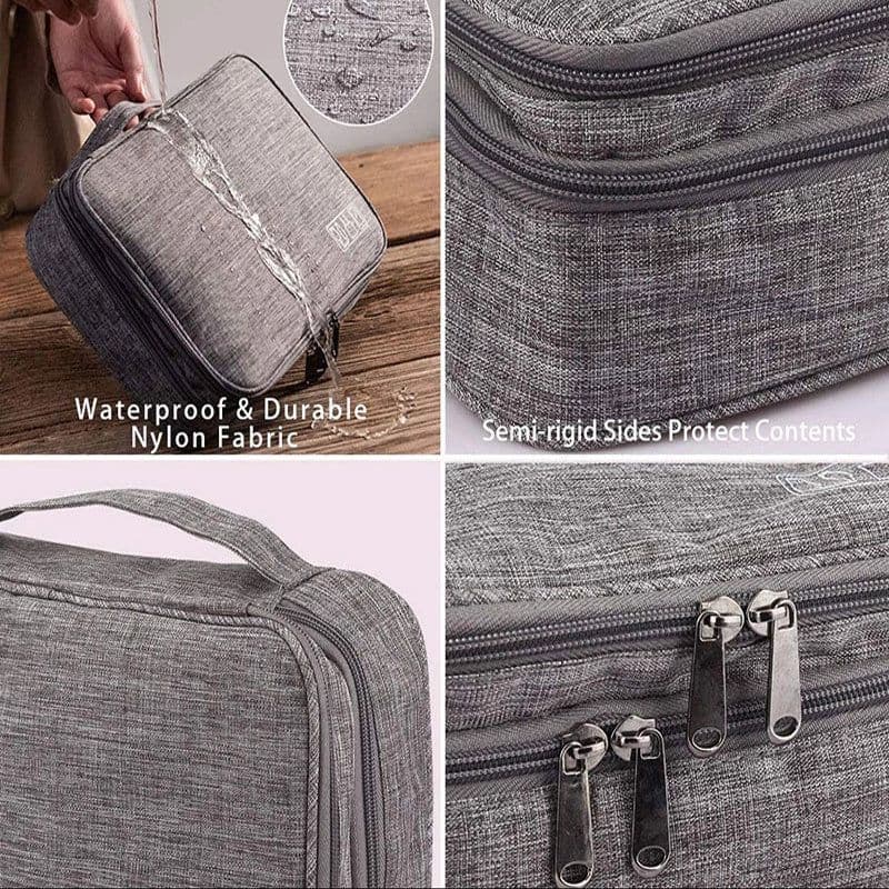 image-Electronics Organizer Travel Cable Organizer Bag Waterproof Portable Digital Storage Bag Electronic Accessories Case Cable Charger Organizer Case Multifunctional Waterproof Storage Bag