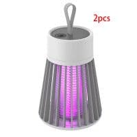 image-Electric-Shock Physical Mosquito Killer Light Purple Light Mosquito Trap Mosquito Killer Portable OutdoorBedroom USB Rechargeable Mosquito Trap