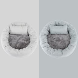 image-Cat and Dog Kennel Egg Tart Pet Nest Crystal Super Soft Winter Warm Indoor Pet Bed