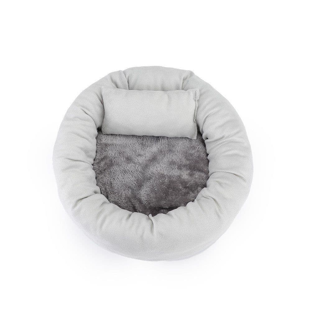 image-Cat and Dog Kennel Egg Tart Pet Nest Crystal Super Soft Winter Warm Indoor Pet Bed