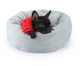 image-Cat and Dog Kennel Egg Tart Pet Nest Crystal Super Soft Winter Warm Indoor Pet Bed