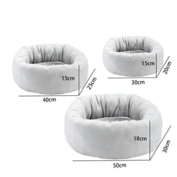 image-Cat and Dog Kennel Egg Tart Pet Nest Crystal Super Soft Winter Warm Indoor Pet Bed