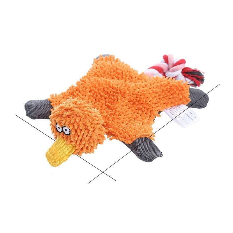image-Pet Toy Donkey Shape Corduroy Chew Toy For Dogs Puppy Squeaker Squeaky Plush Bone Molar Dog Toy Pet Training Dog