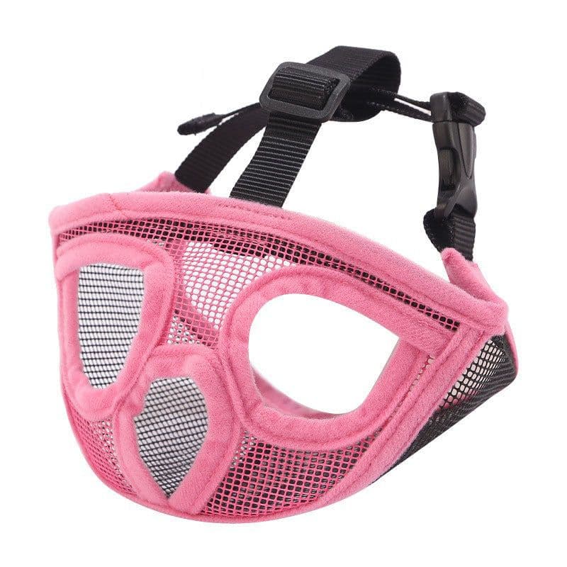 image-Hoopet Pet Small Dog French Bulldog Muzzle Dog Mouse Basket Breathable Muzzle For Dogs Leash Harness Supplies