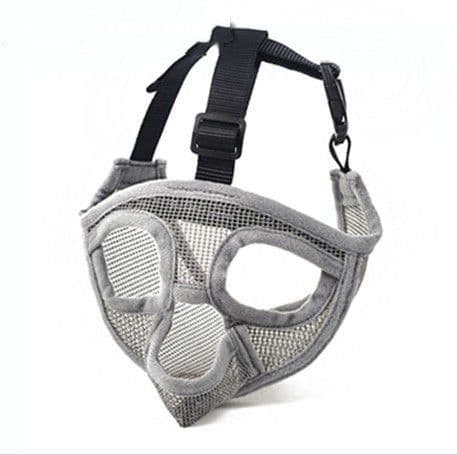 image-Hoopet Pet Small Dog French Bulldog Muzzle Dog Mouse Basket Breathable Muzzle For Dogs Leash Harness Supplies