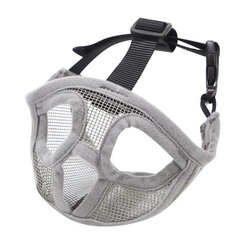 image-Hoopet Pet Small Dog French Bulldog Muzzle Dog Mouse Basket Breathable Muzzle For Dogs Leash Harness Supplies