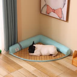 image-Summer Cooling Mats Cat Bed Dog Bed Dog Sofa Pet Mats Cat House Ice Pad Dog Sleeping Mats Cool Cold Bamboo Fiber Cat Bed