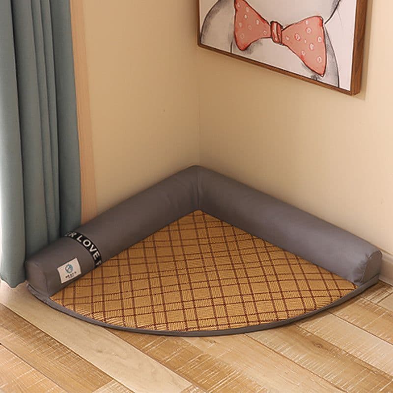 image-Summer Cooling Mats Cat Bed Dog Bed Dog Sofa Pet Mats Cat House Ice Pad Dog Sleeping Mats Cool Cold Bamboo Fiber Cat Bed