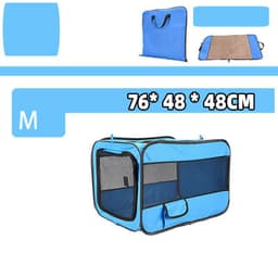 image-Pet Travel Carrier Bag Portable Pet Bag Folding Fabric Pet Carrier Travel Carrier Bag For Pet Cage With Locking Safety Zippers