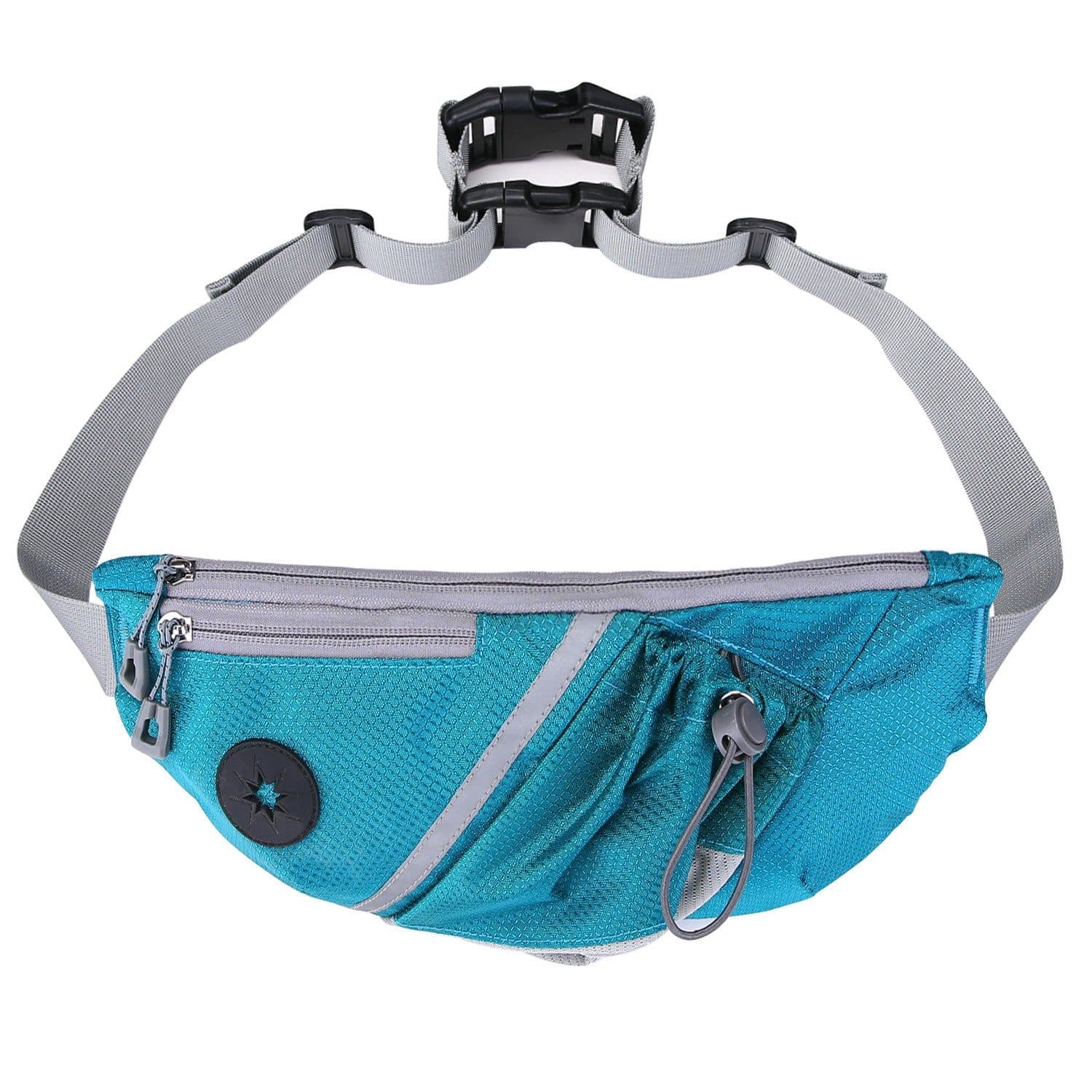 image-Portable Pet Dog Training Bag Waist Bags Wiht Dog Leash Pet Supplies Pouch Obedience Agility Outdoor Feed Storage Waist Bag