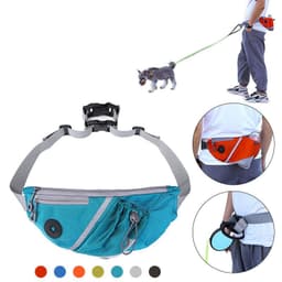 image-Portable Pet Dog Training Bag Waist Bags Wiht Dog Leash Pet Supplies Pouch Obedience Agility Outdoor Feed Storage Waist Bag